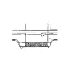 Tôle extérieure de bas de porte latérale pour VOLKSWAGEN Transporter T25 (05/1979-07/1992)