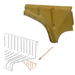 Tôle moteur frontale arrière gauche pour Volkswagen Coccinelle (08/1965-07/1989)