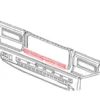 Tôle support de serrure sur face arrière pour VOLKSWAGEN Transporter T25 Pick-up 08/1982-07/1992)