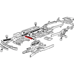 Traverse avant pour VOLKSWAGEN Combi Bay Window (1973-1979)