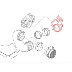 Tuyau d'air sur corps papillon pour BMW X5 E53
