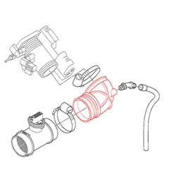 Tuyau de débitmètre d'air pour BMW E46