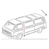 Tuyau de goulotte avant sur toit ouvrant pour VOLKSWAGEN Combi et Transporter (08/1967-07/1992)