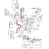 Tuyau d'huile sur boitier de filtre à huile pour Porsche 912 (1966-1969)