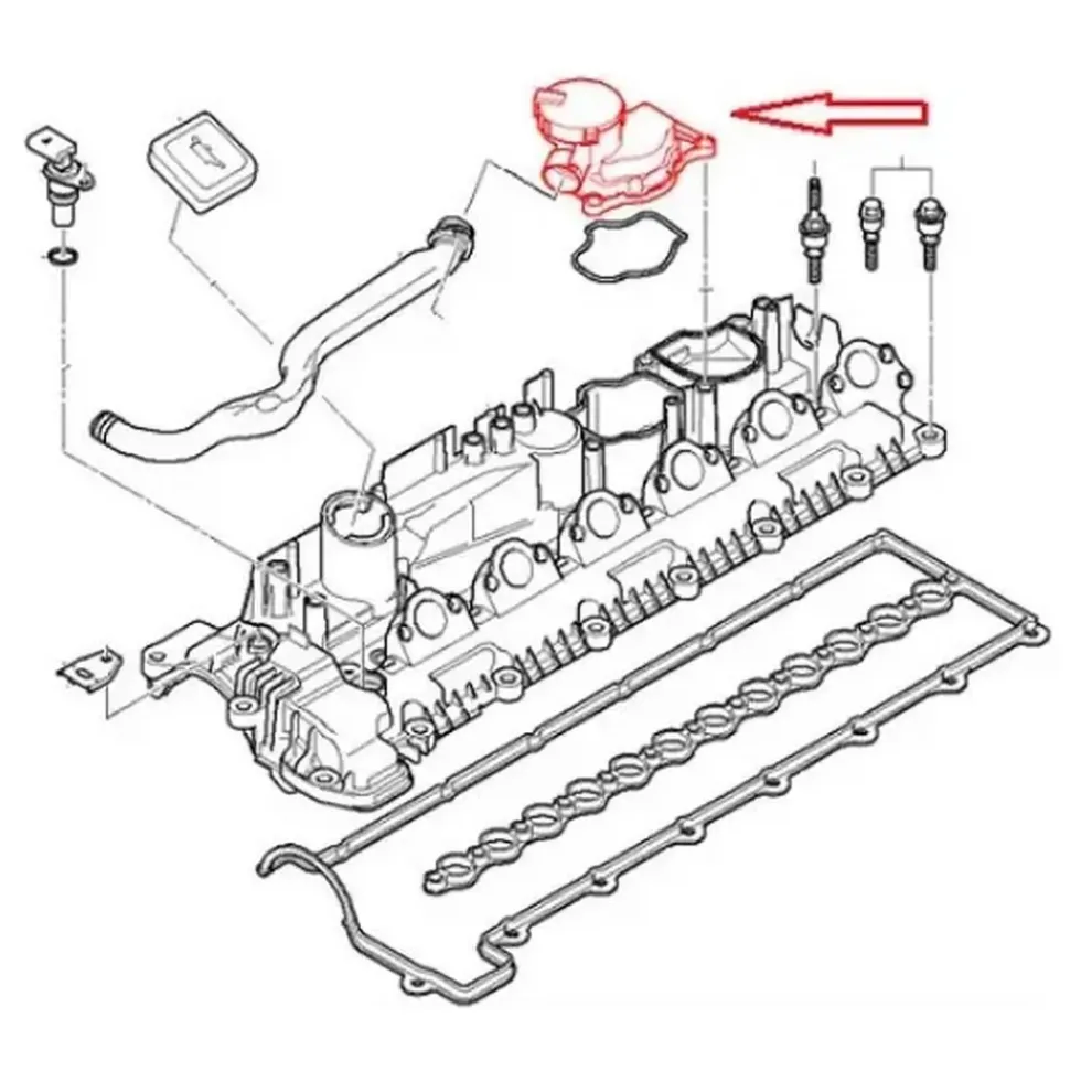Unité recyclage des vapeurs d'huile FEBI BMW Série E90 Berline, E91 Touring et E92 Coupé (03/2006-03/2013)