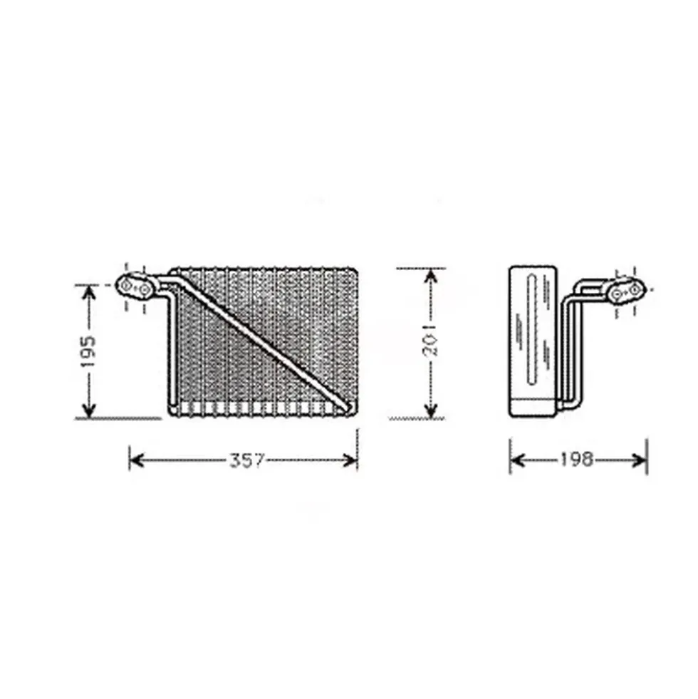 Évaporateur de climatisation pour Audi A4 (B5) depuis 07/96 ->