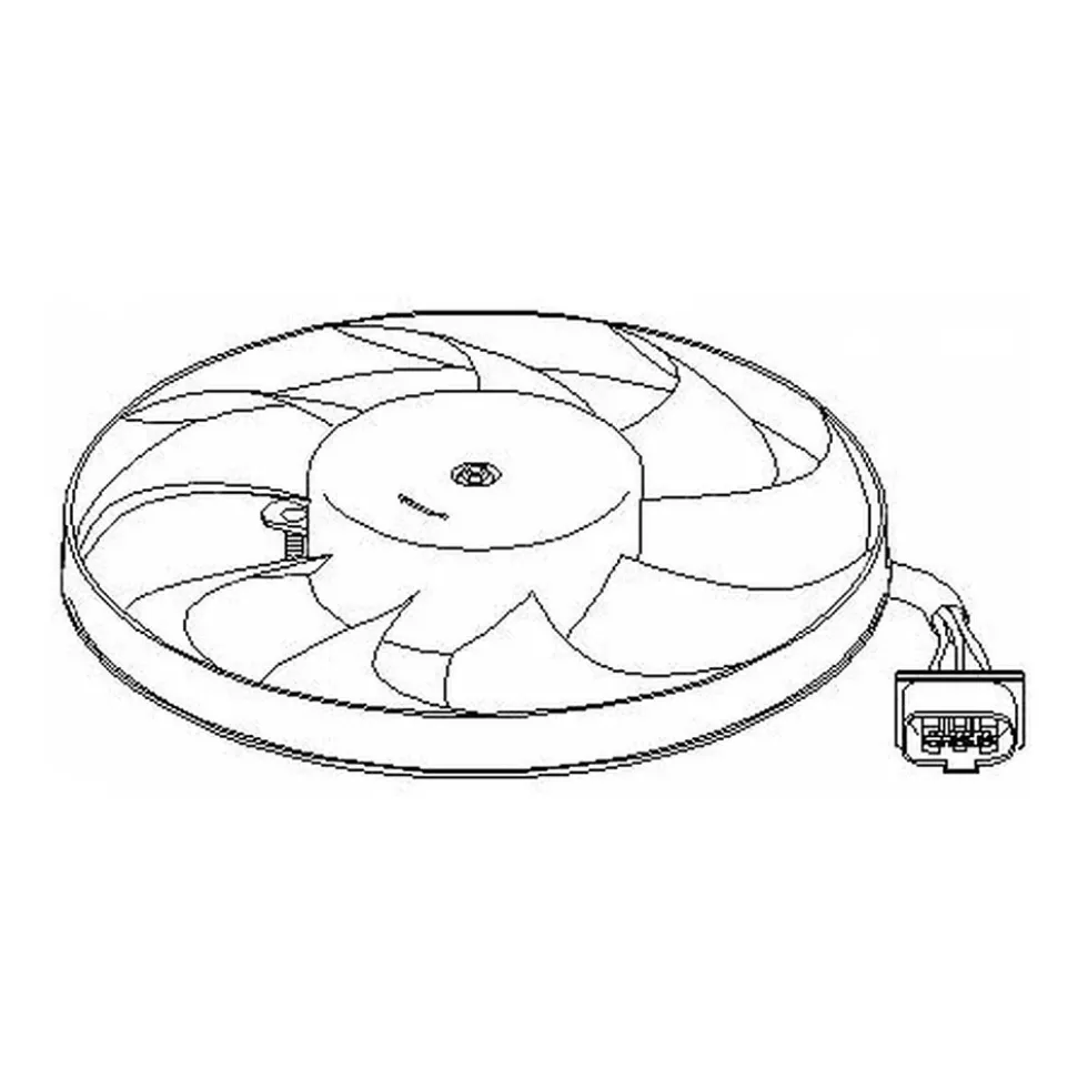 Ventilateur de radiateur 290 mm pour Golf 4 et Bora