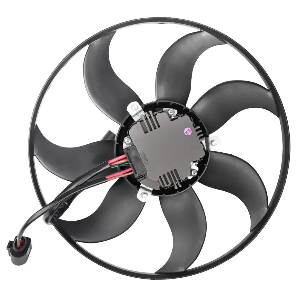 Ventilateur gauche de radiateur 360 mm pour Volkswagen Golf 5 avec climatisation