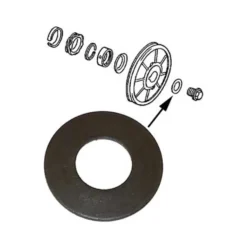 Vis chromée de poulie de vilebrequin pour VOLKSWAGEN Combi Split Brazil (1957-1975)