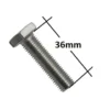 Vis courte de ventilateur pour hélice plastique pour 2CV fourgonnette - 36mm
