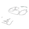 Vitre de lunette arrière dégivrante pour Karmann-Ghia Coupé 55 ->74