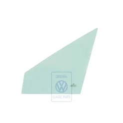 Vitre fixe de porte avant gauche pour Scirocco à partir de 1981->, version teintée verte
