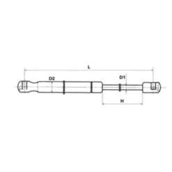 Vérin de Hayon Ridex pour Bmw Série 5 E61 Touring (10/2002-05/2010)
